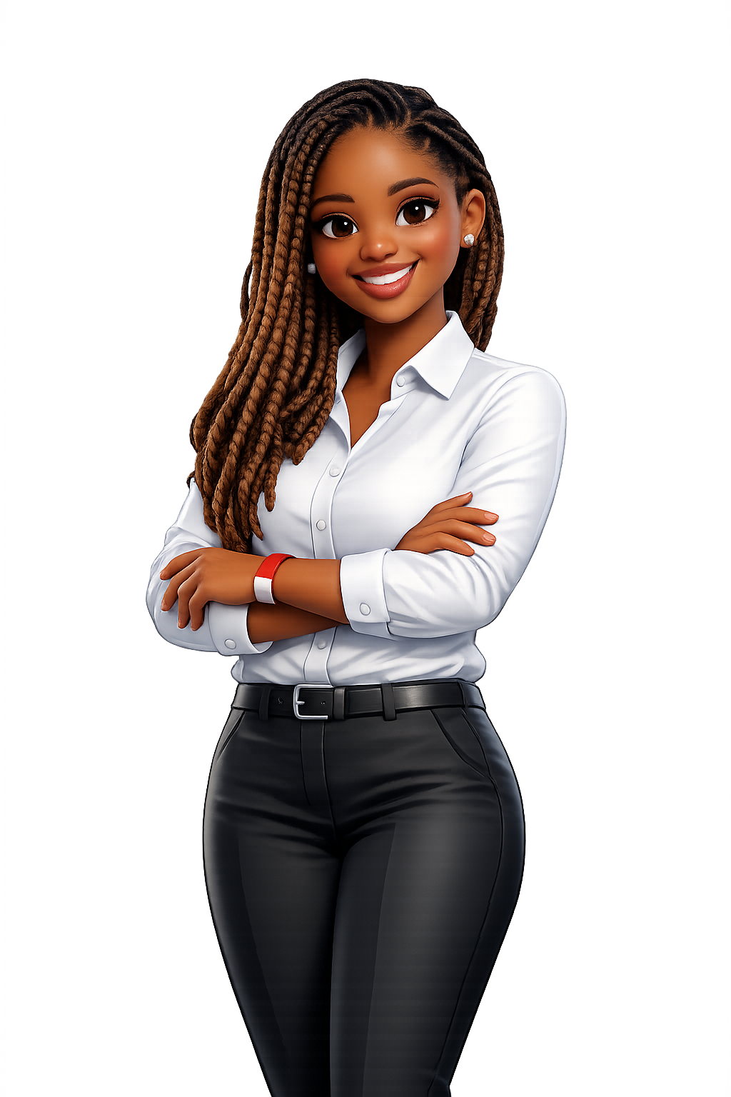 Luísa em posição institucional profissional